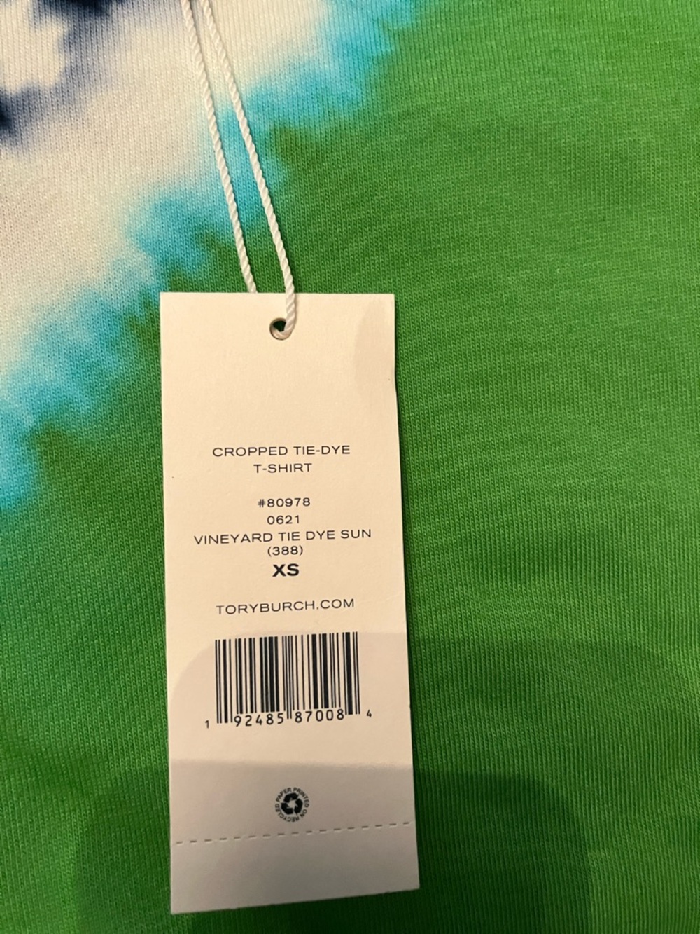 Tory Burch Sport Tie-Dye Crew Neck Tee - Picture 8 of 9